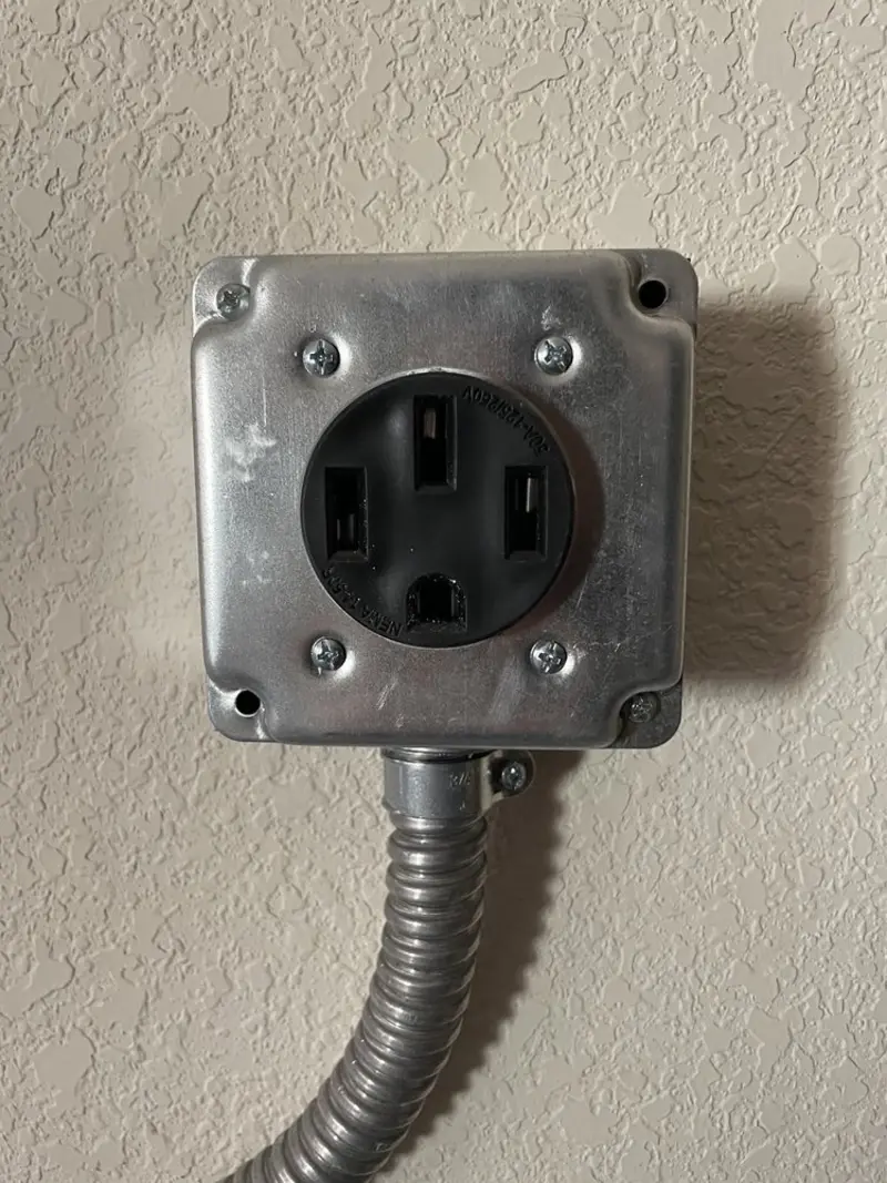 NEMA 14-50 outlet installed for Smart Home Electrical in Maryland City